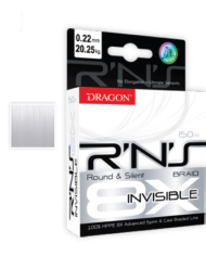 Dragon R’N’S Spinn Invisible Round & Silent 0.25mm 22.9kg 50lb 8 X Braid 150m White