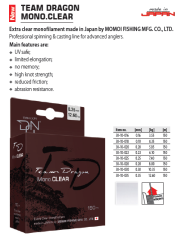 Dragon Mono Clear Hybrid Line 0.25mm 7.40 kg 150m