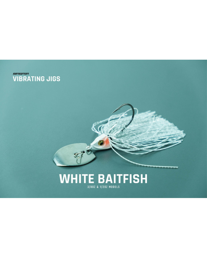 Sensation Vibrating Bladed Jigs White Baitfish 1/2oz