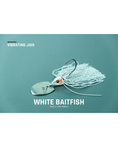 Sensation Vibrating Bladed Jigs White Baitfish 3/8oz Sensation Vibrating Bladed Jigs White Baitfish 3/8oz