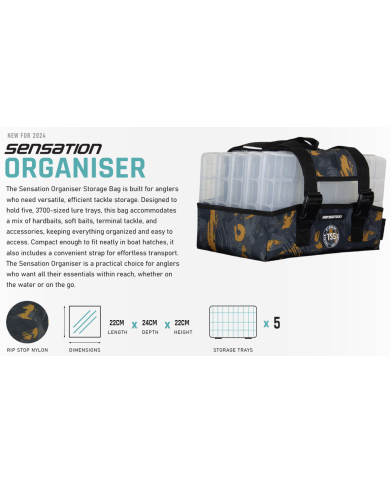 Sensation Organizer Storage 5 Tray Orange/Black/Grey Sensation Organizer Storage 5 Tray Orange/Black/Grey