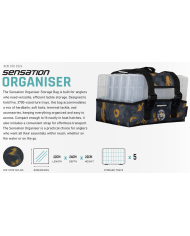 Sensation Organizer Storage 5 Tray Orange/Black/Grey