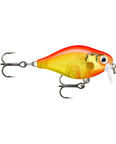 Rapala X Light Crank Shallow Runner Gold Fluorescent Red 1/8oz 3-4ft Rapala X Light Crank Shallow Runner Gold Fluorescent Red 1/8oz 3-4ft