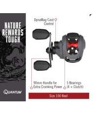 Quantum Invade Baitcast Reel and Fishing Rod Combo 6ft 6 in MH