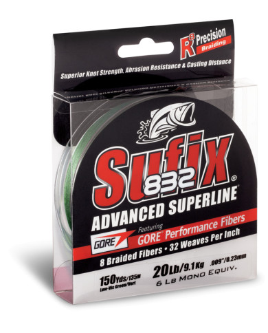Sufix 832 Gore X8 Braid Low Vis Green Sufix 832 Gore X8 Braid Low Vis Green