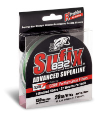 Sufix 832 Gore X8 Braid Low Vis Green 250m 0.20mm 30lb 13.5kg Sufix 832 Gore X8 Braid Low Vis Green 250m 0.20mm 30lb 13.5kg