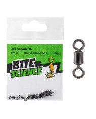 Bite Science Rolling Swivels Size 12 51lb 10pc Bite Science Rolling Swivels Size 12 51lb 10pc