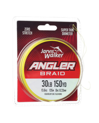 Jarvis Walker Angler Braid Line 30lb 0.33mm 135m Jarvis Walker Angler Braid Line 30lb 0.33mm 135m