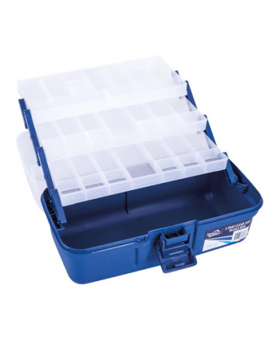 Jarvis Walker 3 Tray Clear-Top Tackle Box