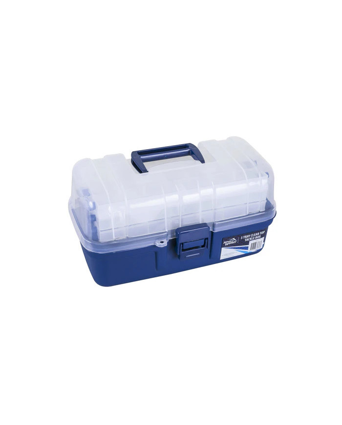 Jarvis Walker 3 Tray Clear-Top Tackle Box