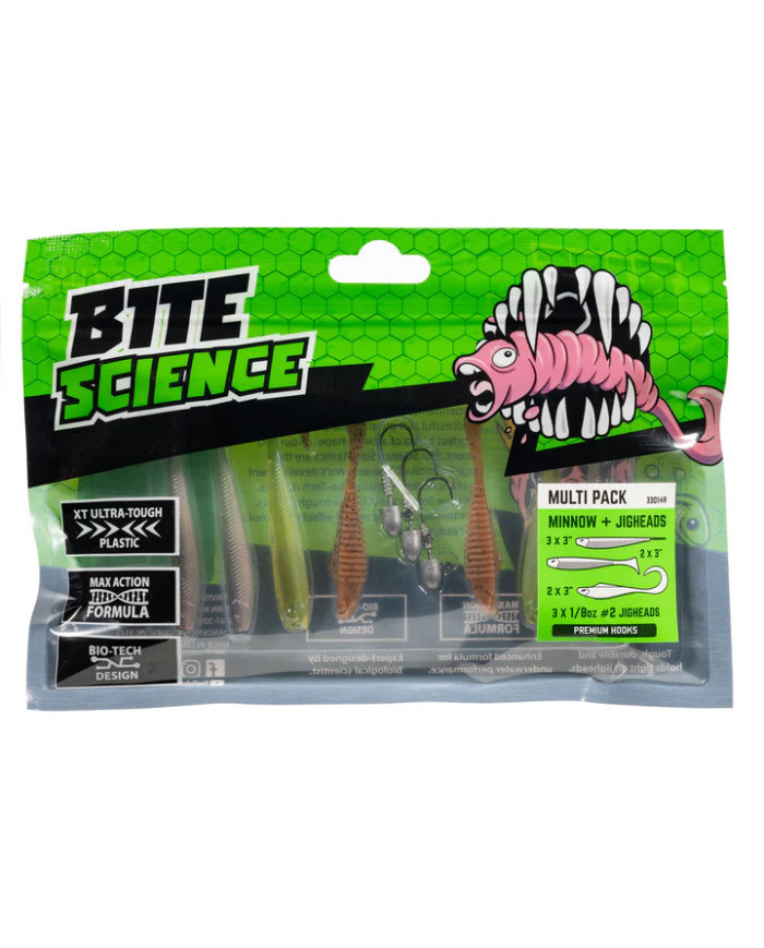 Bite Science Minnow and Jig-Heads Multi Pack