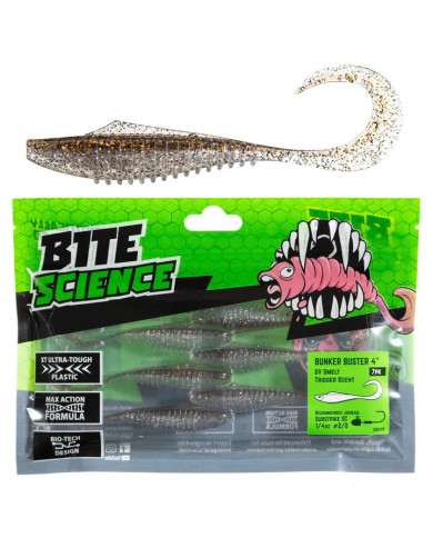 Bite Science Bunker Buster G-tail Minnow UV Smelt 4in