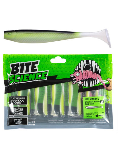 Bite Science Kick Minnow Greenback Herring 3in Bite Science Kick Minnow Greenback Herring 3in
