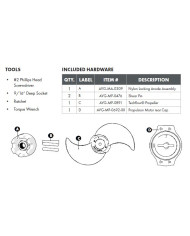 MOVE TECHFLOW Propeller for Power-Pole Move Trolling Motor - Composite