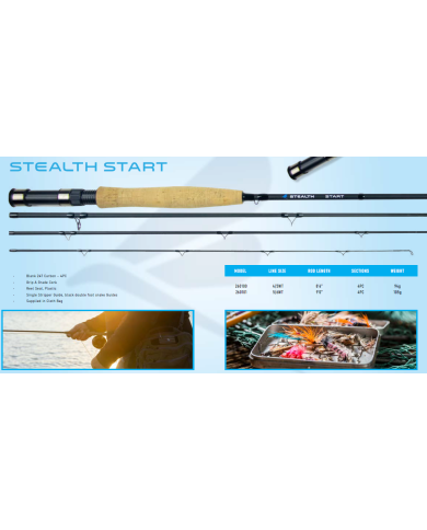 Stealth Start 9ft 5/6wt 4pc Fly Rod Stealth Start 9ft 5/6wt 4pc Fly Rod