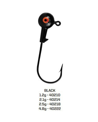 Cull-em Hi-Ball Jig Head 1.2g Black Cull-em Hi-Ball Jig Head 1.2g Black