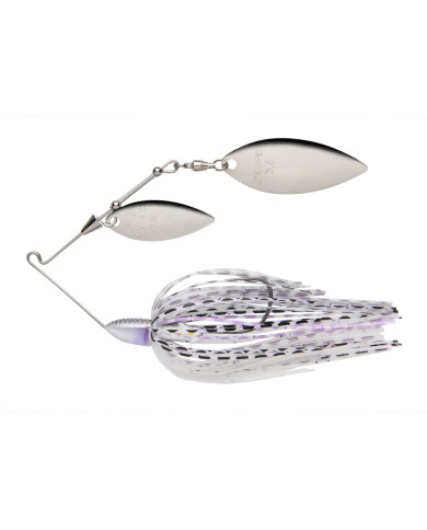 Keitech Baby Tee Bone Double Willow 3/8oz Spinnerbait wsWS Purple Pearl Shad Keitech Baby Tee Bone Double Willow 3/8oz Spinnerbait wsWS Purple Pearl Shad