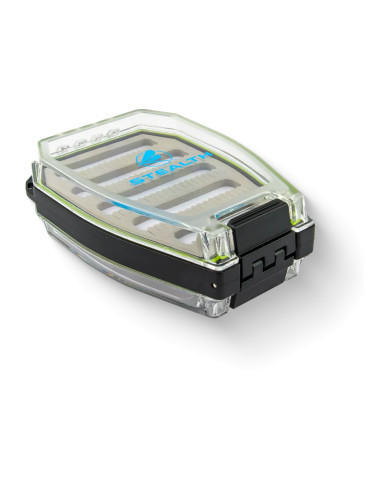 Stealth Waterproof Clear Split Foam Double side Fly box With Lanyard 12cmx8cmx4cm 154 fly Stealth Waterproof Clear Split Foam Double side Fly box With Lanyard 12cmx8cmx4cm 154 fly