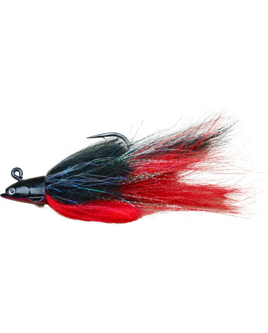 Sensation Tiger Tamer Jig Large 10cm 3/4oz Black Red Sensation Tiger Tamer Jig Large 10cm 3/4oz Black Red