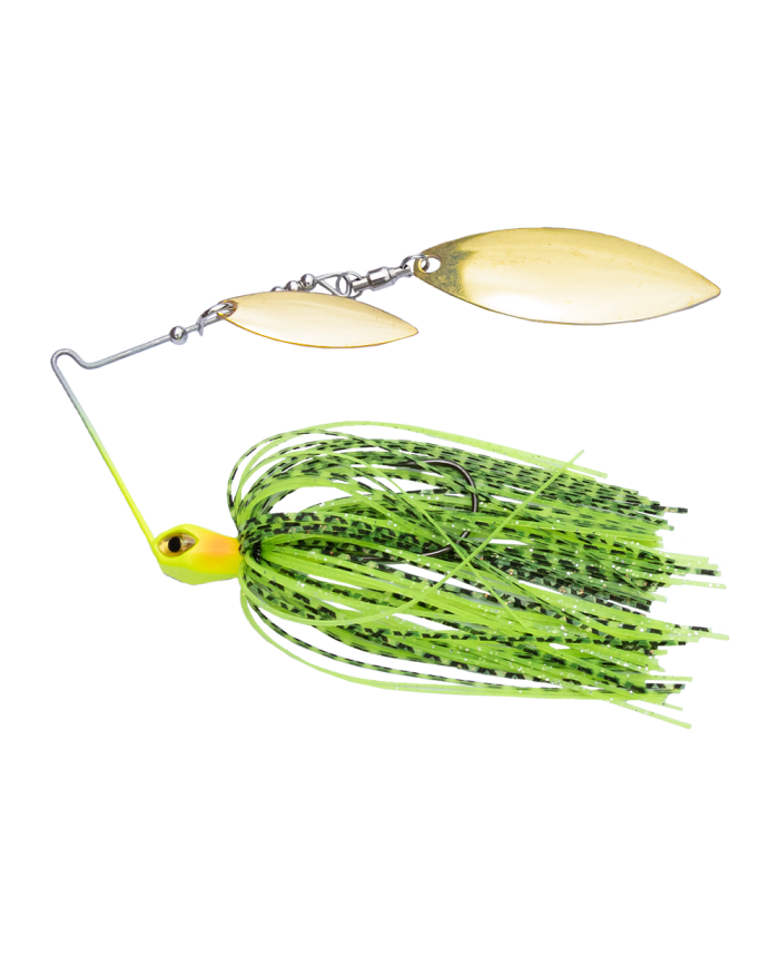 Sensation Compact Tungsten Double Willow 1/2oz Spinnerbait wgWG Chartreuse Baitfish