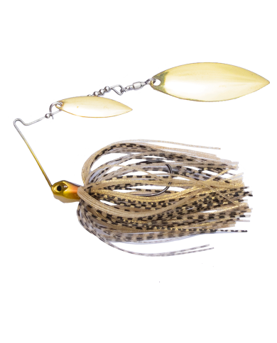 Sensation Compact Tungsten Double Willow 3/8oz Spinnerbait wgWG Golden Shiner Sensation Compact Tungsten Double Willow 3/8oz Spinnerbait wgWG Golden Shiner