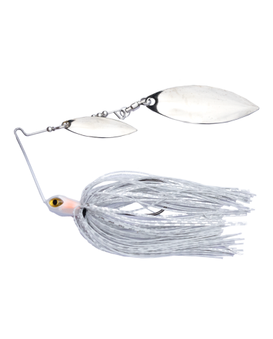 Sensation Compact Tungsten Double Willow 3/8oz Spinnerbait wsWS White Baitfish Sensation Compact Tungsten Double Willow 3/8oz Spinnerbait wsWS White Baitfish