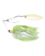 Sensation Compact Tungsten Double Willow 3/8oz Spinnerbait wsWG White Chartreuse Baitfish