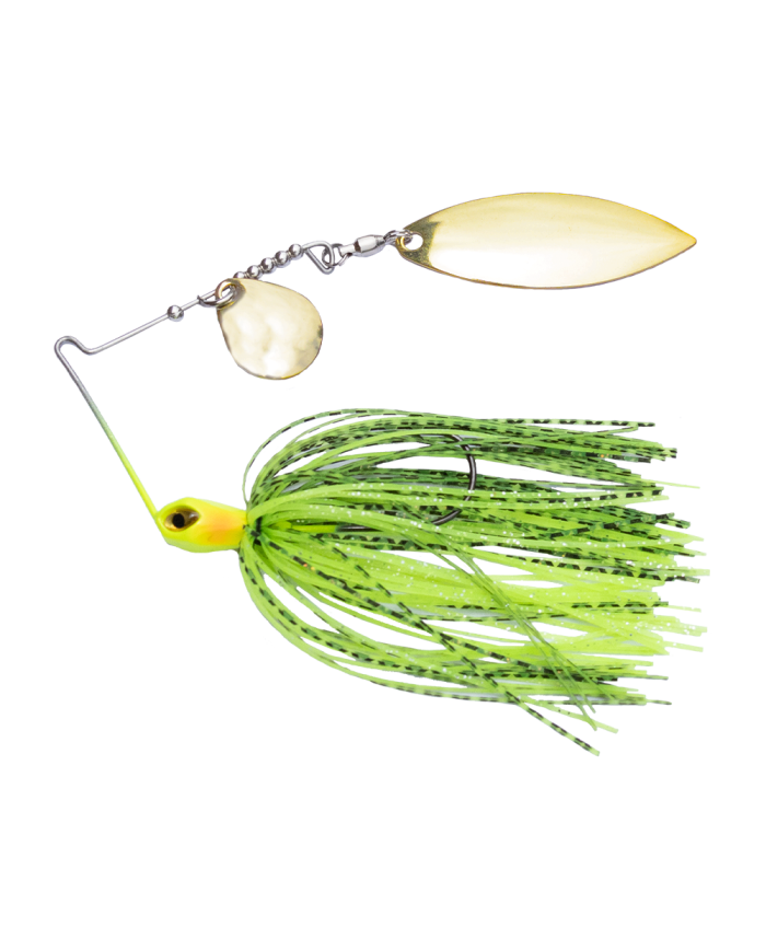 Sensation Compact Tungsten Tandem 3/8oz Spinnerbait csWG Chartreuse Baitfish