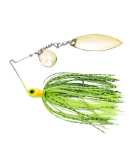 Sensation Compact Tungsten Tandem 3/8oz Spinnerbait cgWG Chartreuse Baitfish