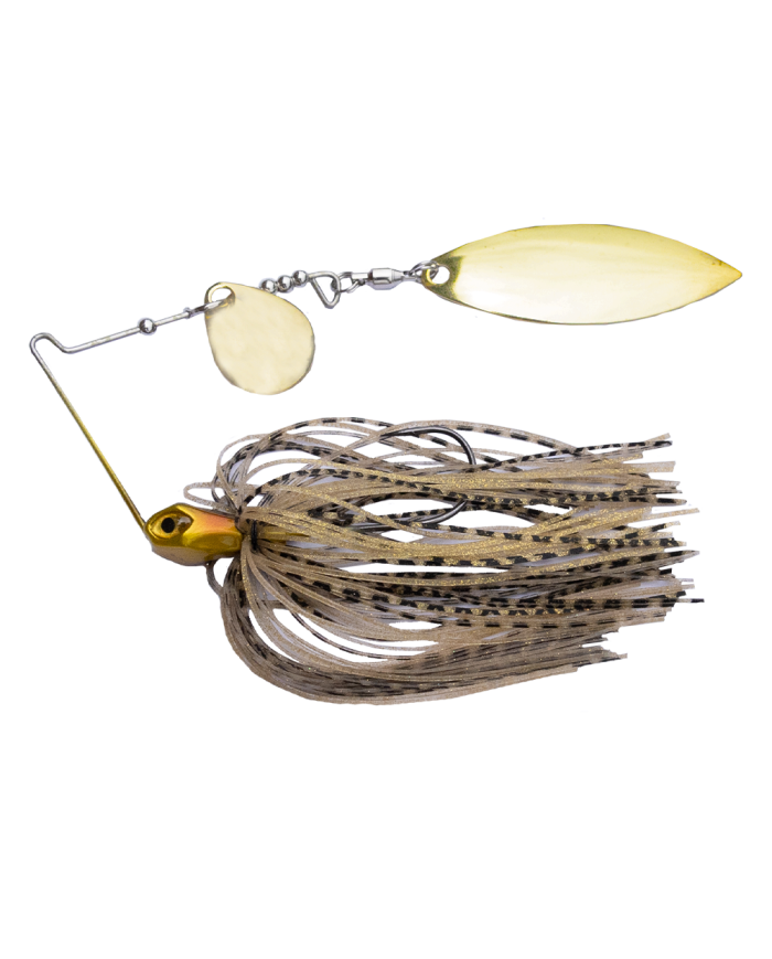 Sensation Compact Tungsten Tandem 3/8oz Spinnerbait cgWG Golden Shiner