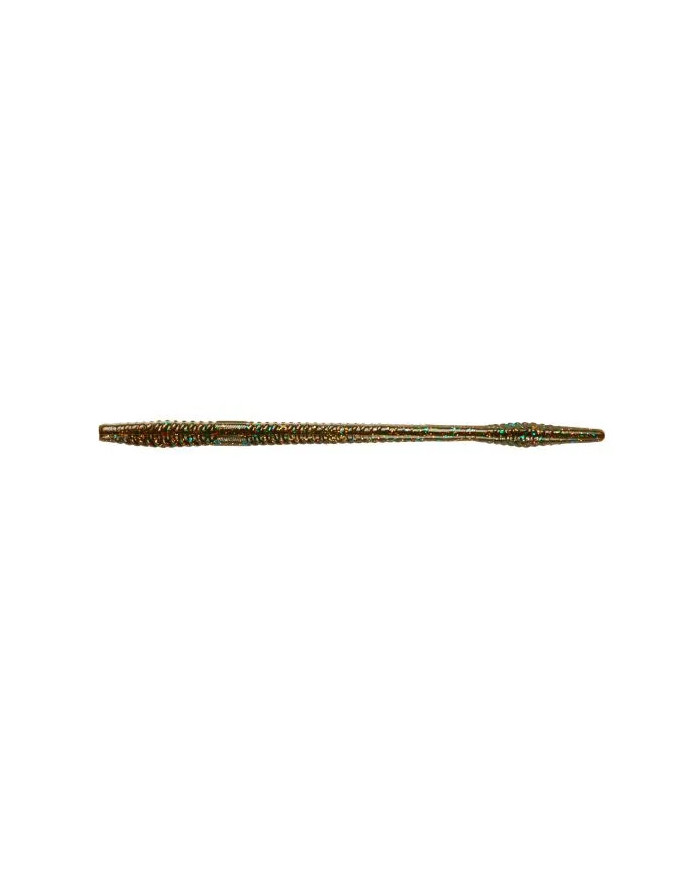 Yum Finesse Worm Ghillie Suit (Green Pumpkin Copper Blue) 6.5in