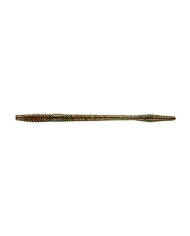 Yum Finesse Worm Ghillie Suit (Green Pumpkin Copper Blue) 5in Yum Finesse Worm Ghillie Suit (Green Pumpkin Copper Blue) 5in