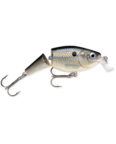 Rapala Jointed Shad Rap Shallow Silver Shad 2in 1/4oz Rapala Jointed Shad Rap Shallow Silver Shad 2in 1/4oz