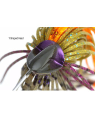 Keitech Tee Bone Tandem Willow 1/2oz Spinnerbait Purple Pearl Shad