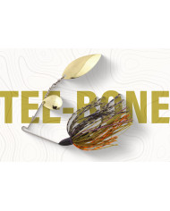 Keitech Tee Bone Tandem Willow 1/2oz Spinnerbait Purple Pearl Shad