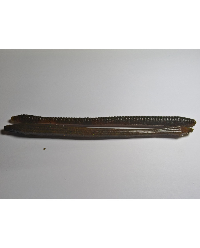 Itty's Trick Worm Amber Laminate 6in