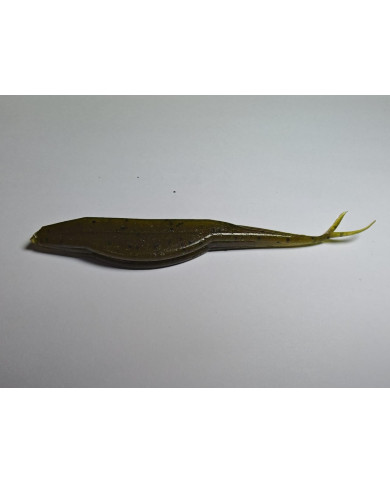 Itty's F100 (Super Fluke) Green Pumpkin 4.5in