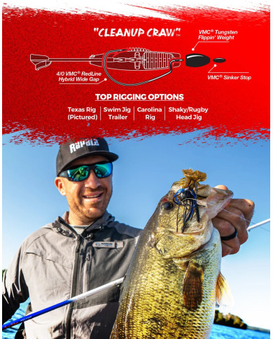 Rapala Crush City Cleanup Craw 3.5in Rapala Crush City Cleanup Craw 3.5in