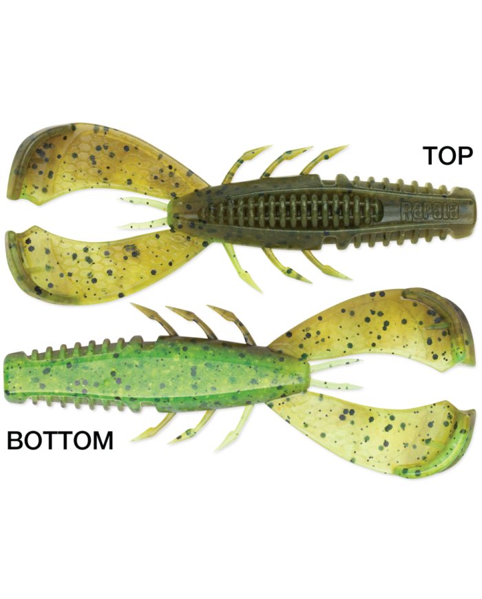 Rapala Crush City Cleanup Craw Green Pumpkin Chartreuse Pepper 3.5in