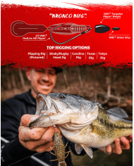 Rapala Crush City Bronco Bug Black Blue Flake 4in