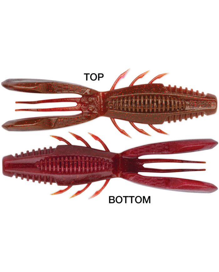 Rapala Crush City Bronco Bug Ox Blood Red Flake 4in