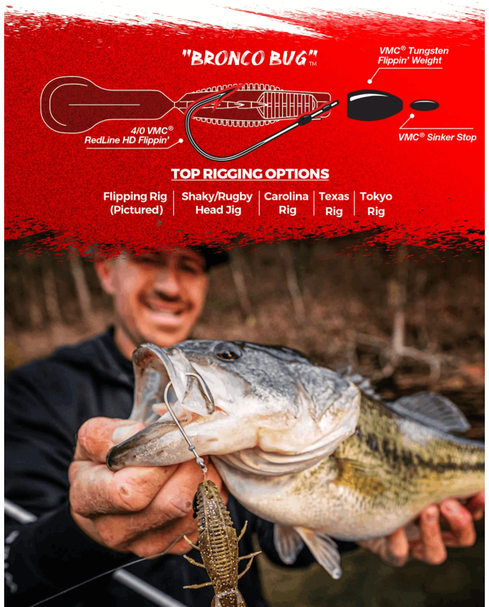 Rapala Crush City Bronco Bug Sprayed Grass 4in