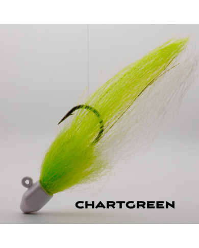 Wildsports Angling WSA Flirt 3/4oz 5/0 Mustad Jig Chart Green Wildsports Angling WSA Flirt 3/4oz 5/0 Mustad Jig Chart Green