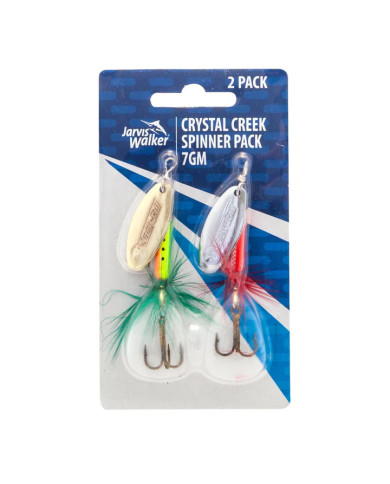 Jarvis Walker Crystal Creek Spinner Pack 7g 2pc Jarvis Walker Crystal Creek Spinner Pack 7g 2pc