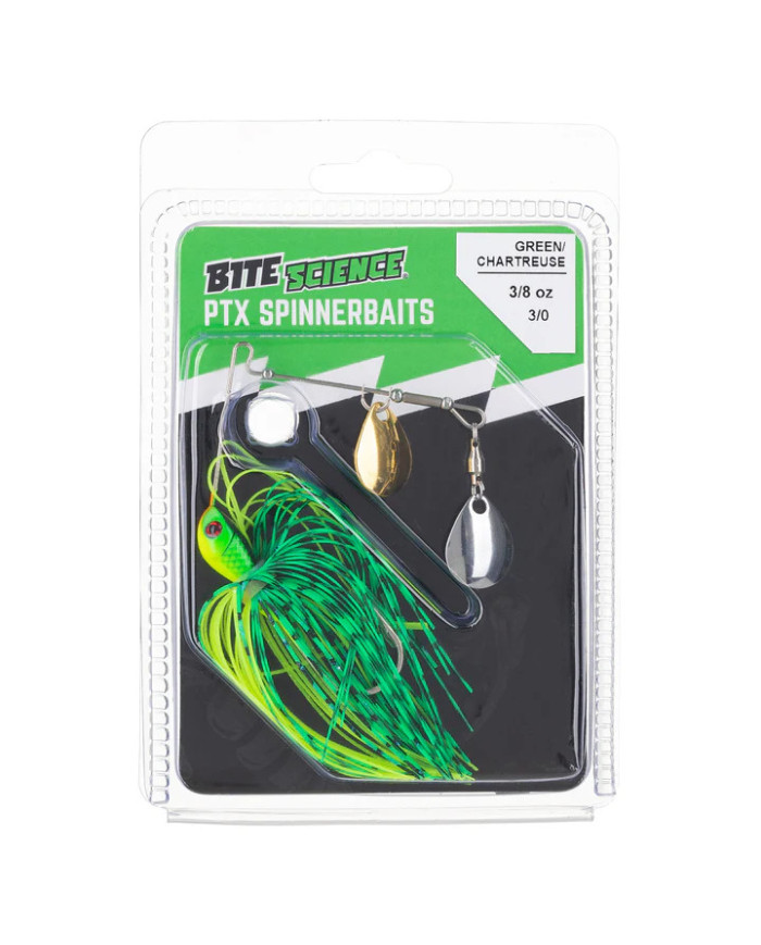 Bite Science Compact PTX Colorado 3/8oz Spinnerbait cgcs Green Chartreuse Bite Science Compact PTX Colorado 3/8oz Spinnerbait cgcs Green Chartreuse