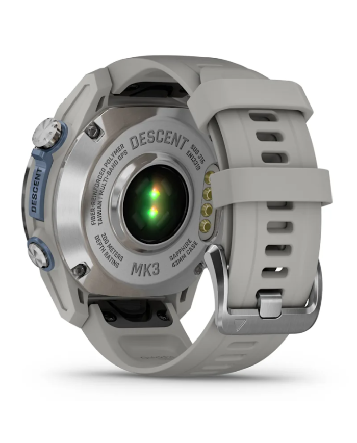 Garmin Descent MK3 Dive Watch - 43 mm (Stainless Steel with Fog grey Silicone Band) Garmin Descent MK3 Dive Watch - 43 mm (Stainless Steel with Fog grey Silicone Band)