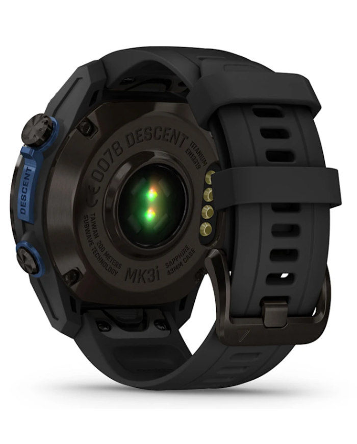 Garmin Descent MK3I Dive Watch - 43 mm (Carbon grey DLC Titanium with Black Silicone Band) Garmin Descent MK3I Dive Watch - 43 mm (Carbon grey DLC Titanium with Black Silicone Band)