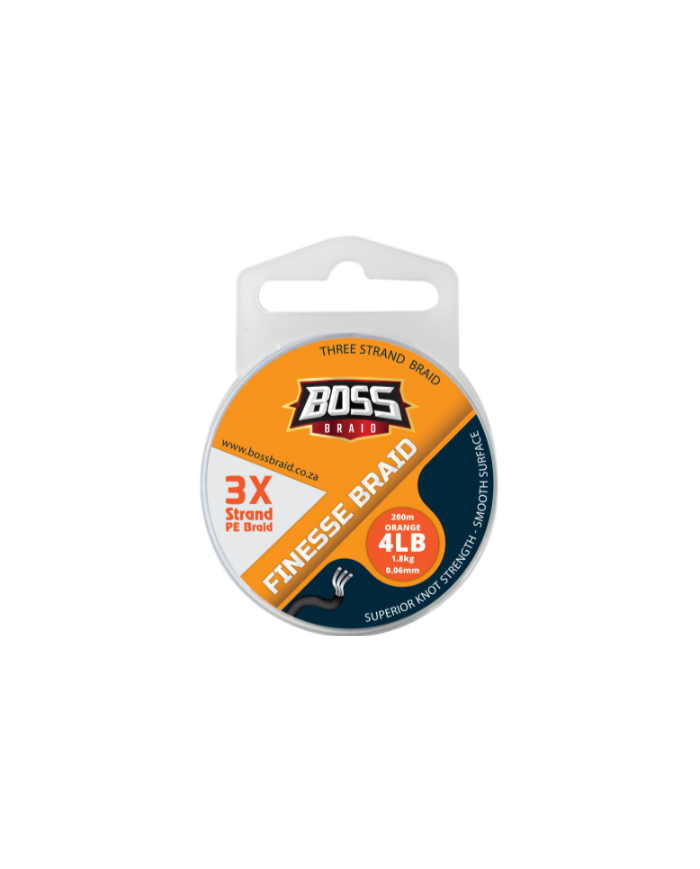 Boss Finesse Braid Green 3X 10 lb - 4.5 kg 0.12 mm Braided Line 200m Spool Boss Finesse Braid Green 3X 10 lb - 4.5 kg 0.12 mm Braided Line 200m Spool