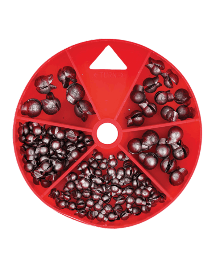 Eagle Claw Dial Lead Removable Split shot 124pc Eagle Claw Dial Lead Removable Split shot 124pc