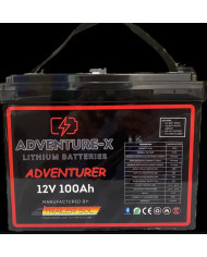 Adventure-X Adventurer 12 Volt 100 Ah Bluetooth Smart Lithium Battery